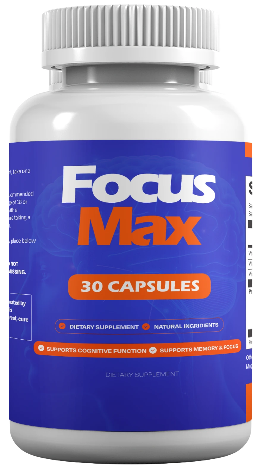 Focusmax capsule supplement bottles
